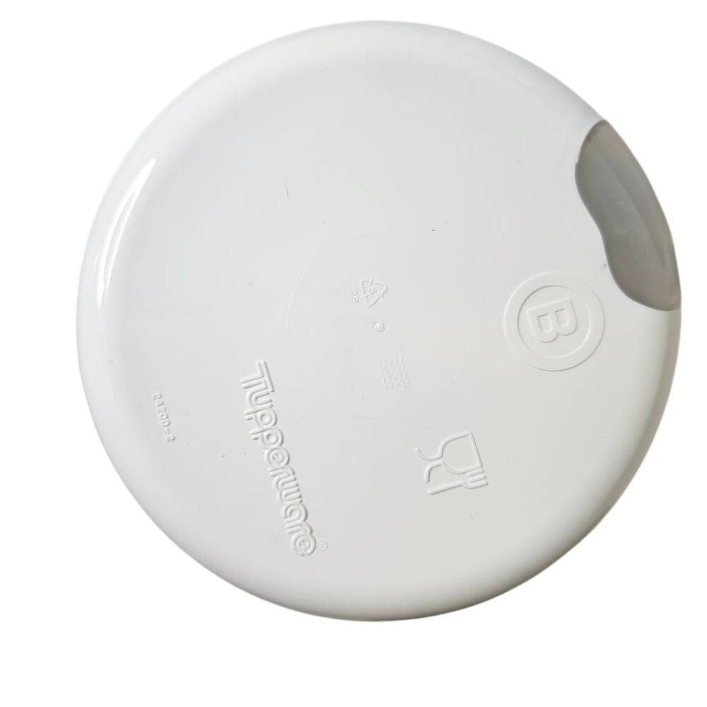 Tupperware One Touch canister set with viewing window, white. - Picture 4 of 6
